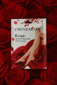 قناع القدم بالورد